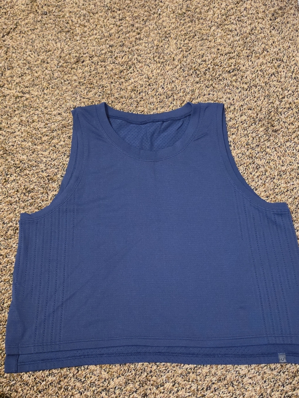 Lululemon Crop Tank Navy Size 8 EUC